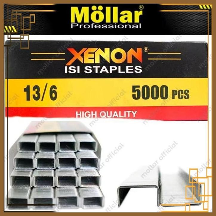 

[DTG] REFILL ISI STAPLE GUN XENON 13/6 5000PCS - ISI STAPLES GUN MOLLAR R23