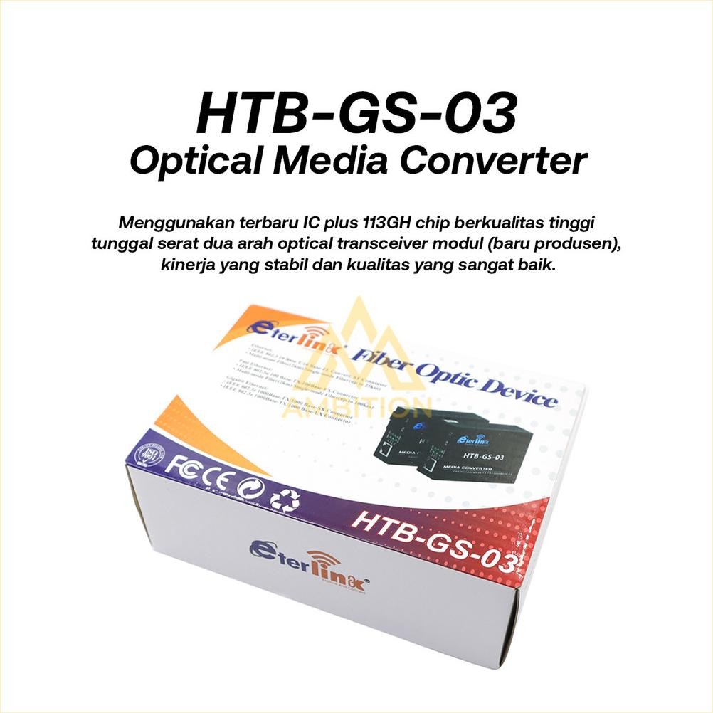 Sepasang 1000Mbps Htb-Gs-03 A / B Netlink Gigabit 1000Mbps Fiber Optical Media Converter