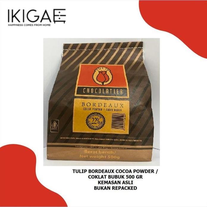

TULIP COCOA POWDER / KAKAO BUBUK BORDEAUX 500 GR KEMASAN ASLI murah