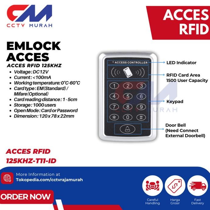 

Grosir Rfid Standalone 125Khz Proximity - T11 Id