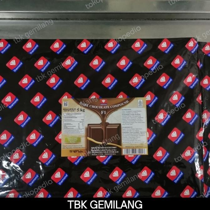 

Diamond f1 dark chocolate compound 5kg murah