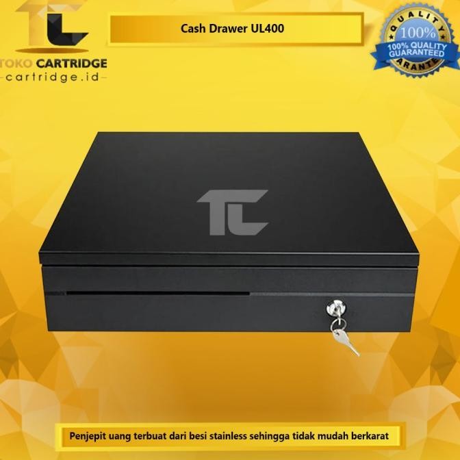 

Murah Cash Drawer Laci Kasir Uang Ul400 Ul-400 Slot 6 Kertas 4 Koin