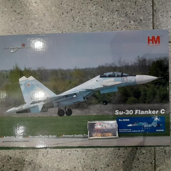 diecast pesawat Hobby Master HA9506 1:72 Su-30SM Russian Air Force Kubinka AB