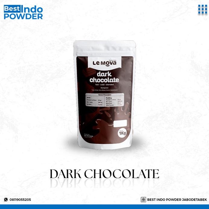 

BUBUK DARK CHOCOLATE LEMOVA / POWDER COKLAT / BUBUK MINUMAN 1Kg murah
