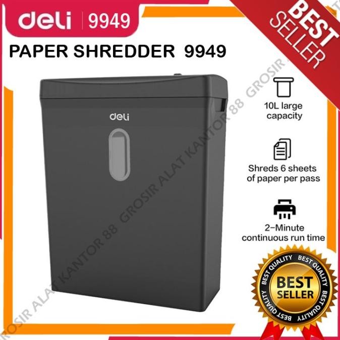 

Grosir Paper Shredder Deli E9949 / Mesin Penghancur Kertas Deli 9949