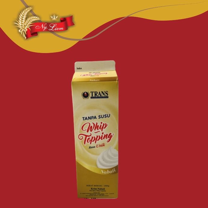 

TRANS / KFI Whip Topping / Whipping Cream Nabati GOLD 1kg (GRAB/GOJEK) murah