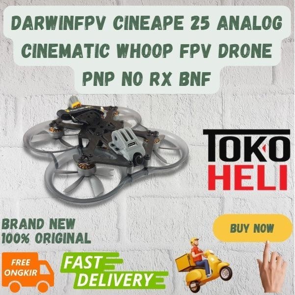 DarwinFPV CineApe 25 Analog Cinematic Whoop FPV Drone PNP No RX BNF