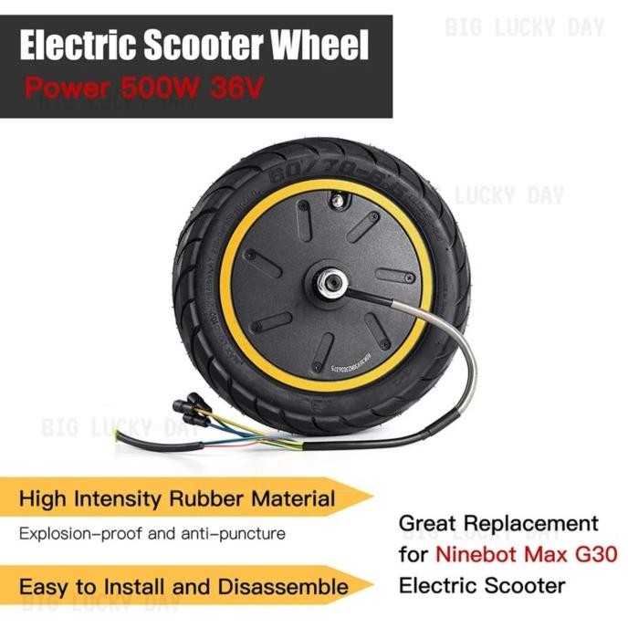 Motor Dinamo Scooter Listrik Ninebot Max G30 Hub Motor 36V 350W Bldc New Stok