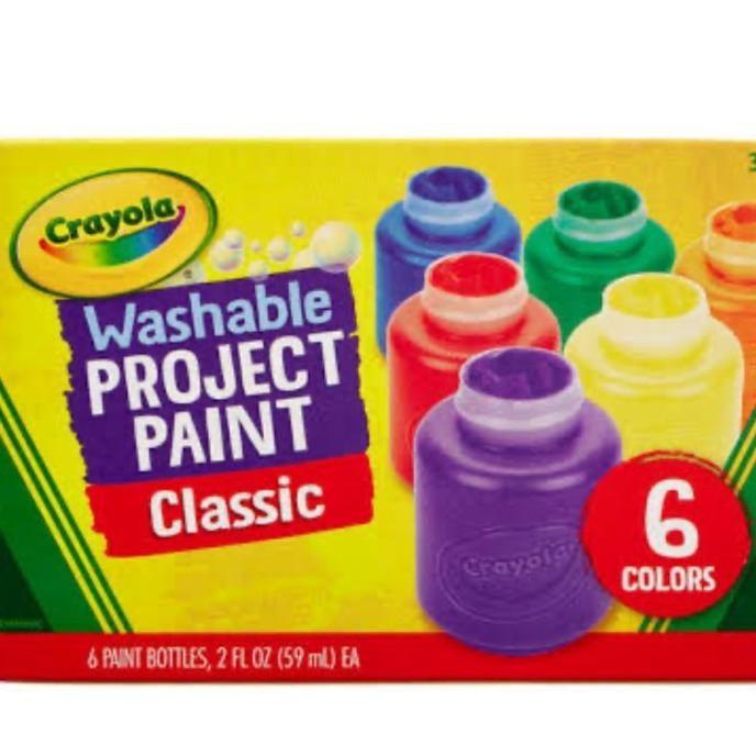 

Crayola Washable Project Paint Classic 6 Colors