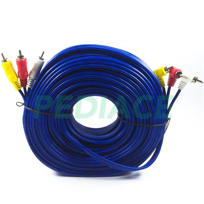Kabel RCA 3 Ke 3 Male 20 Meter Merk KITANI (Cable RCA) Panjang 20m