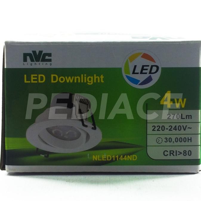 Lampu Downlight LED Inbow Sorot NVC 4W 4 Watt 4 Mata Putih / 5700K