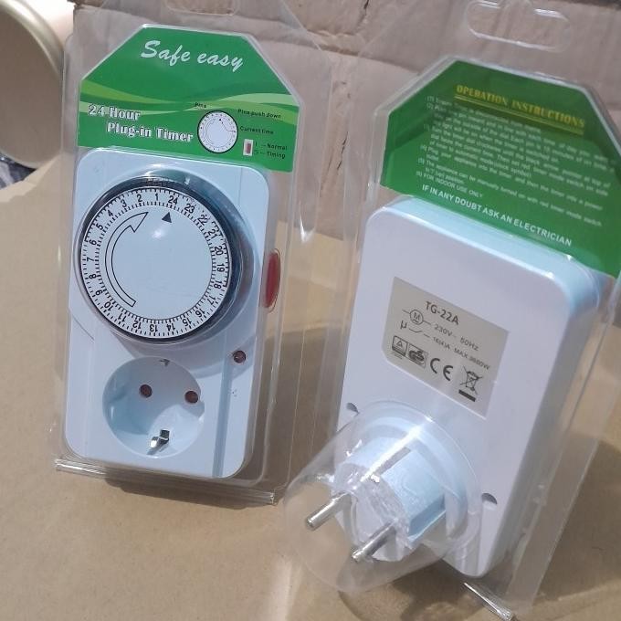 Murah Timer Pengatur Waktu Lampu Atau Pompa Kolam Renang 24 Jam Setting Auto