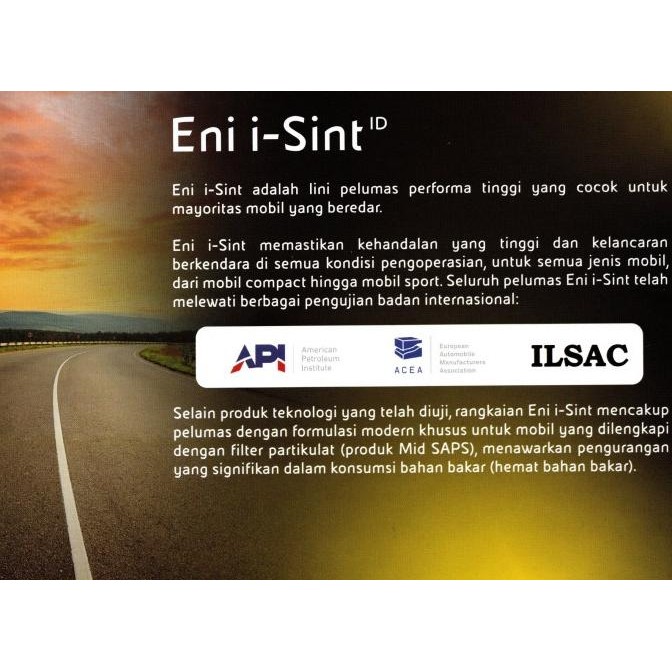 Murah Oli Eni I-Sint 10W-40 4 Liter