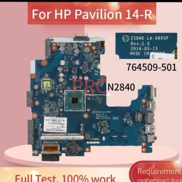 Motherboard Hp 14-R Hp 240 G3 La-A995P Intel Celeron Co