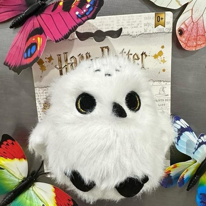 Miniso Harry Potter Fridge Magnet Hedwig Plush Owl The Book Of Monsters Boneka Mini Pasti Bisa Nempe