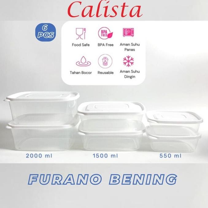 TOPLES KULKAS FREEZER SET CALISTA FURANO PREMIUM FOOD CONTAINER PREP