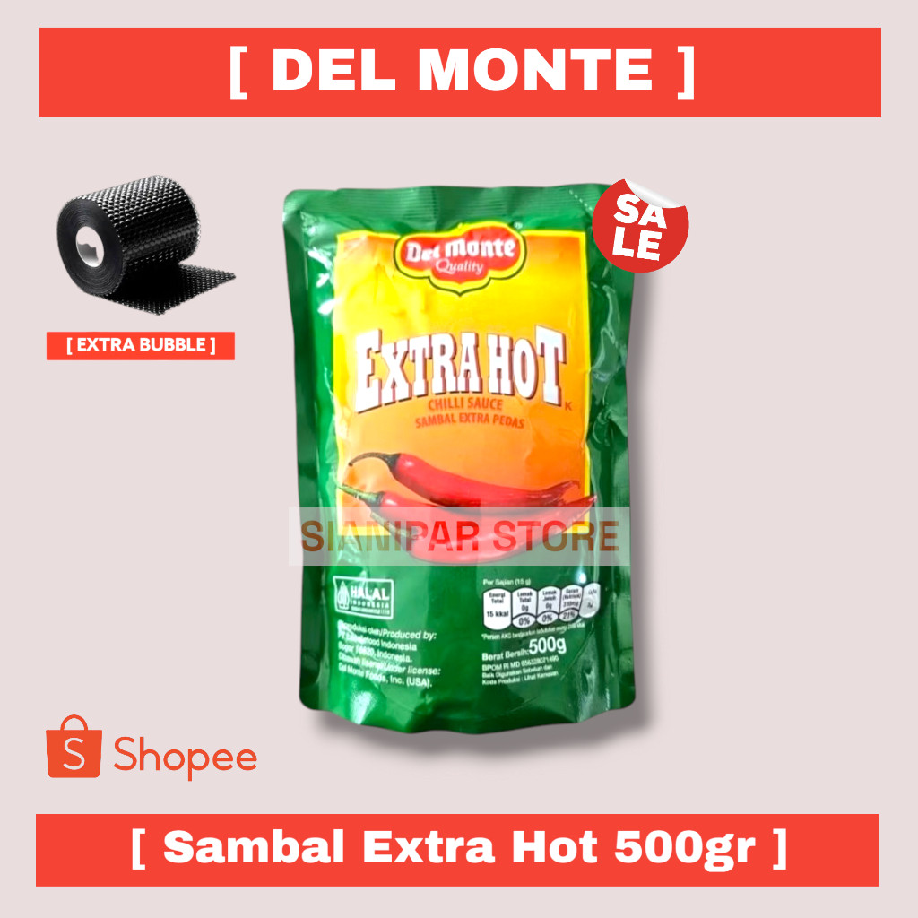 

DELMONTE CHILI SAUCE EXTRA HOT PCH 500g