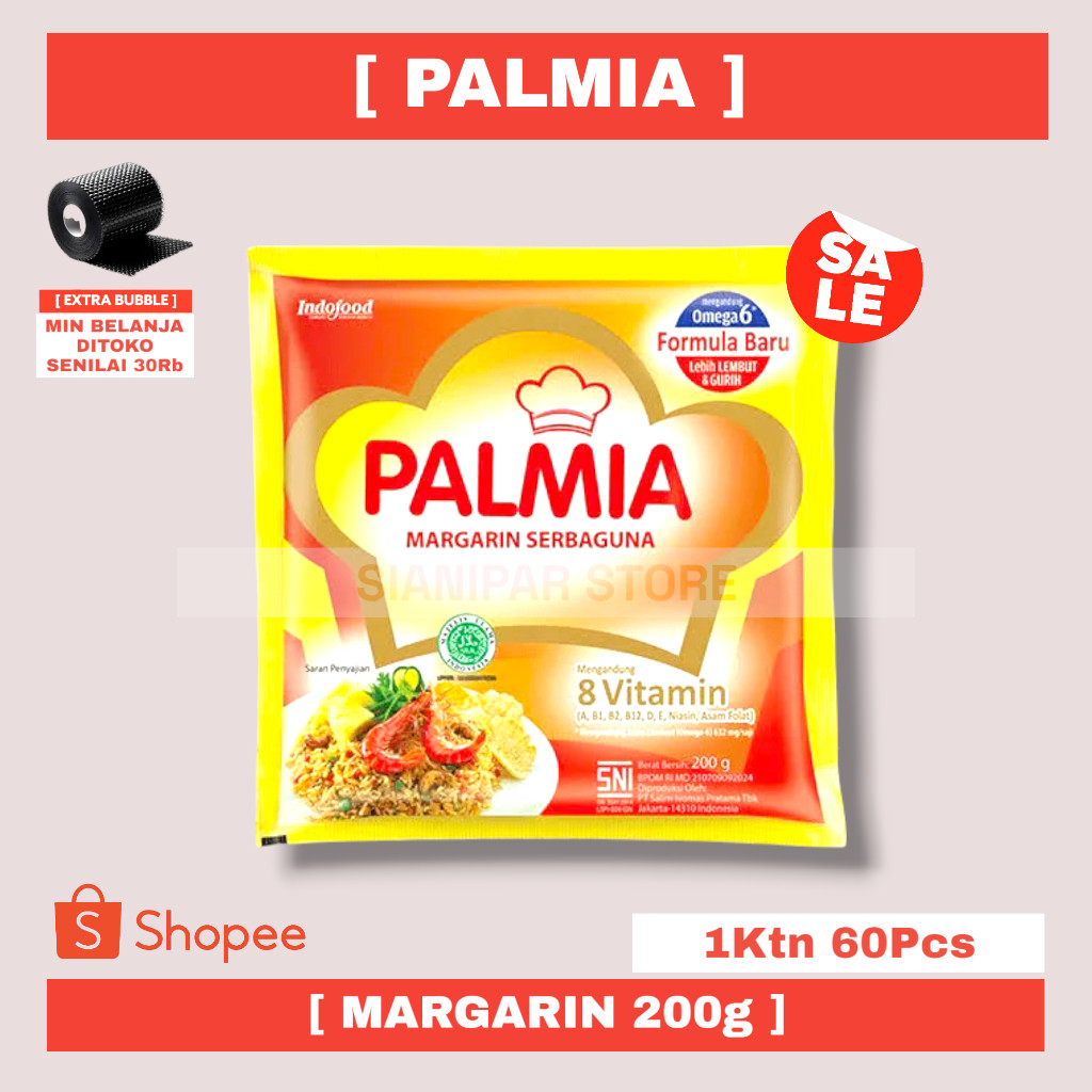 

PALMIA MARGARINE SERBA GUNA PCK 200g