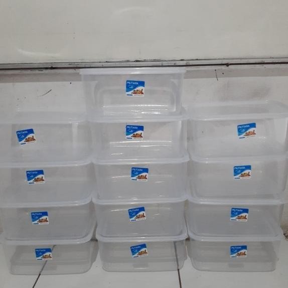 Food Box 1800ml Plastik / Kotak Makan 1800 ml / Toples KMP MUTIARA