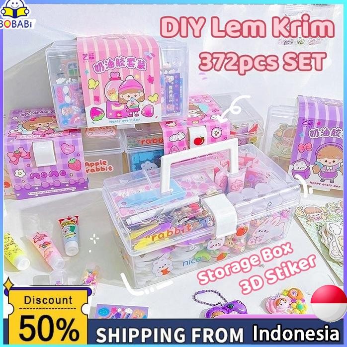 

Stiker Kartun Card DIY Untuk Dekorasi Scrapbook , Kotak Indah Kartun Cream Stiker Bahan Kartu Guka