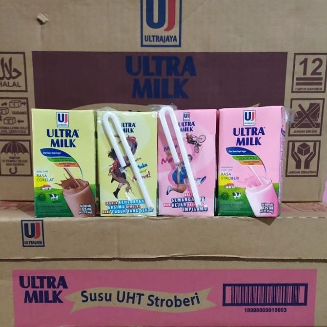 

Susu Ultra 125 ml Chocolate Strawberry ultramilk 125ml coklat stroberi