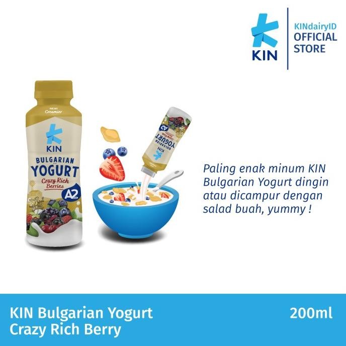 

Grosir Kin Bulgarian Yogurt Crazy Rich Berry 24X200 Ml