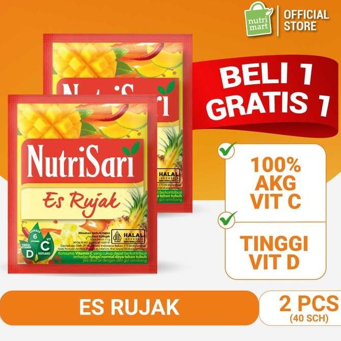 

Grosir Nutrisari Es Rujak 40 Sachet (2Pcs) - Minuman Tinggi Vitamin C Dan D