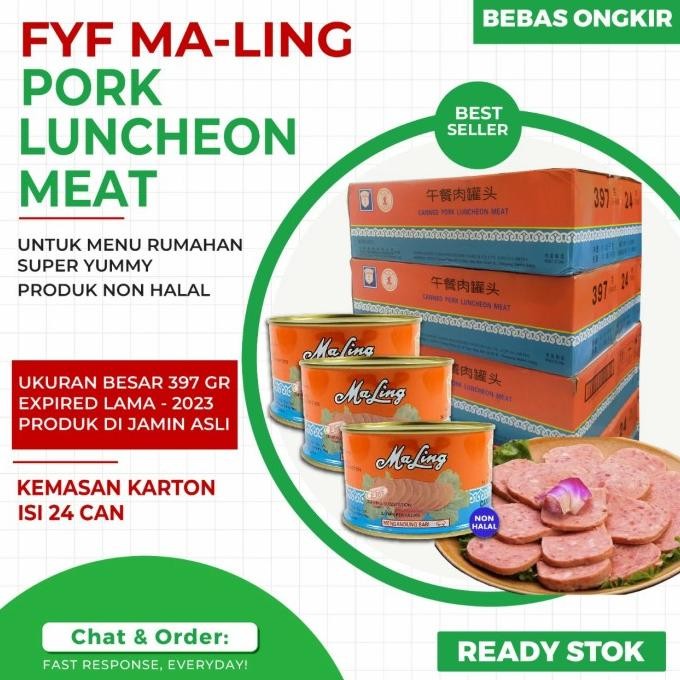 

Murah Maling Pork Luncheon 397Gr Fyf - Karton ( 24 Pcs )