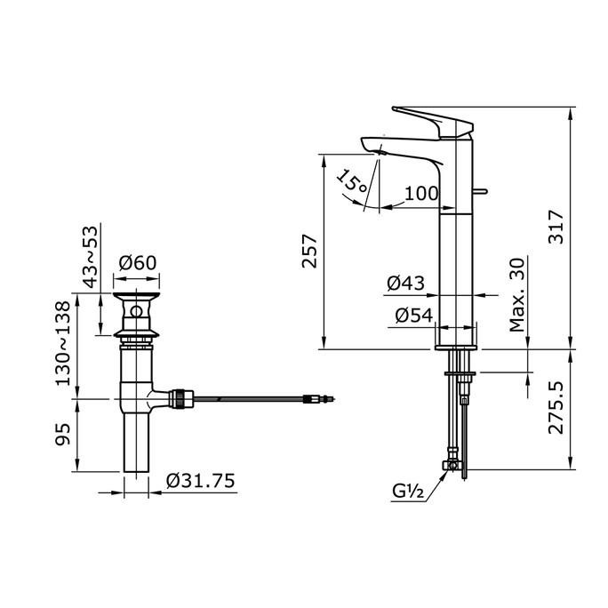 Cars Kran Wastafel TOTO TX116LRRN Panas Dingin TX116LRRZ TX116LRRBR