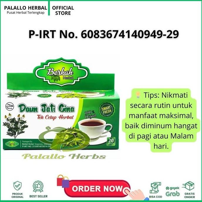 

Murah Paket 6 Box Teh Celup Jati Cina Berkah Herbal Per Box Isi 20 Kantong Teh Celup Air Daun