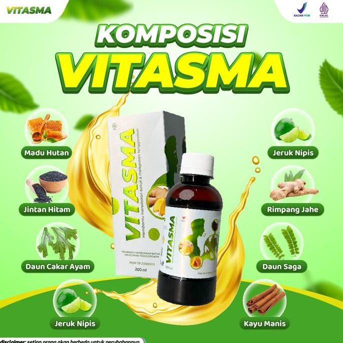 

Sale [Promo Spesial] Vitasma - 3 Botol - Madu Herbal - Bantu Masalah Pernapasan Dan Paru - Bahan Herbal Honey