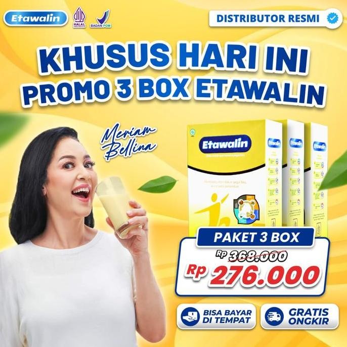 

Sale 3 Box Etawalin Original Susu Kambing Etawa Bantu Masalah Nyeri Sendi Asam Urat Cod