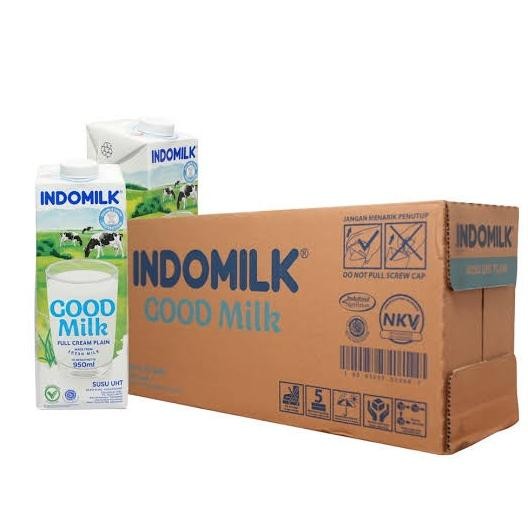 

Murah Susu Uht Indomilk Full Cream Isi 12Pcs X 950Ml