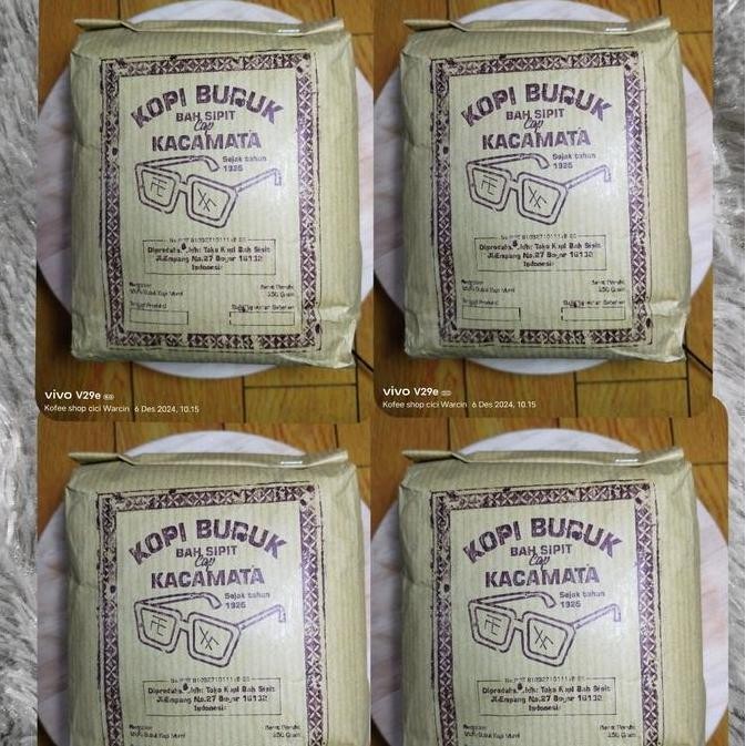 

Sale Kopi Bubuk Bah Sipit Cap Kacamata Khas Bogor (Isi 4Pcs) 1Kg Robusta Coffee Bubuk