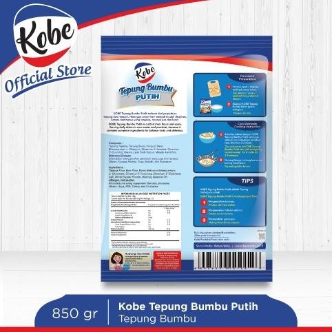 

Grosir Kobe Tepung Bumbu Putih 850Gr 1 Karton Isi 12Pcs