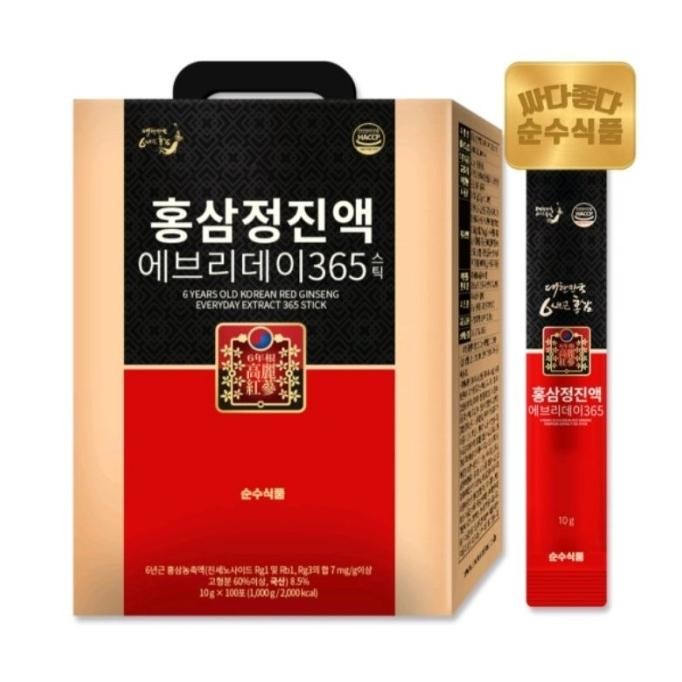 

6 Years Old Korean Red Ginseng Everyday Extract 365 Stick
