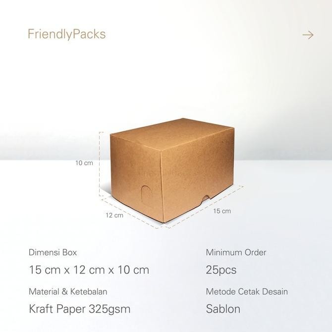 (Good) Small Slice Cake Box Packaging Kraft / Kotak Kue Slice / Dus Kue