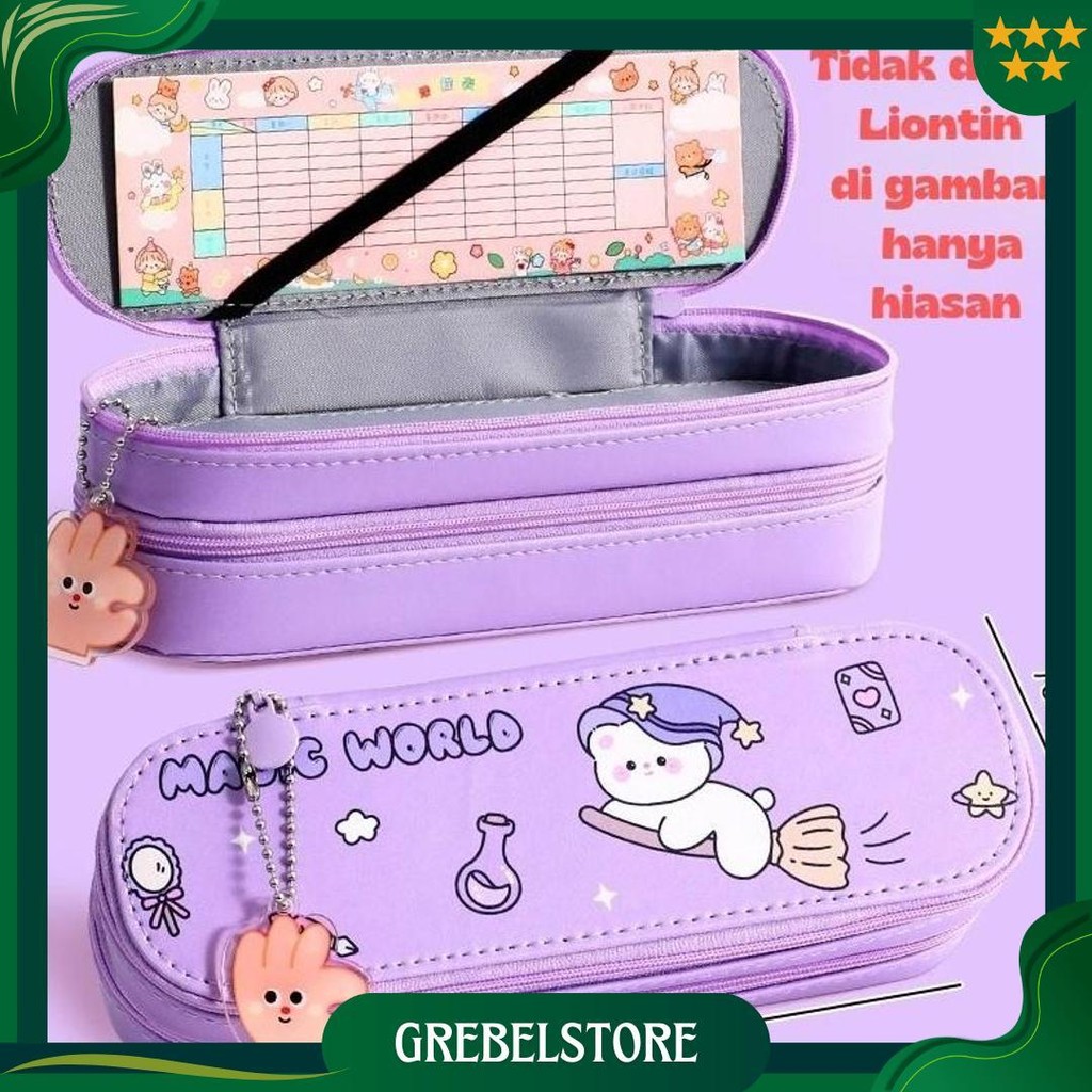 

Tempat Pensil 2 Layer /Kotak Pensil Alat Tulis Style Korea / Pouch Pancil Case Waterproof -Kp020 Promo Puncak