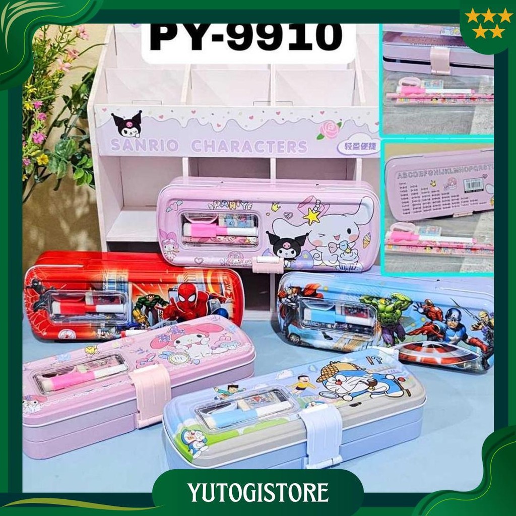 

Kotak Pensil Kaleng Ada Isi/Pencil Case Rantang Cod