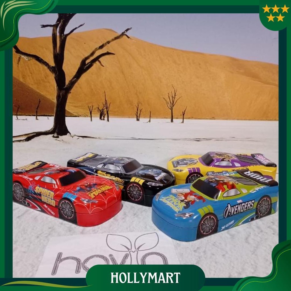 

Kotak Pensil Kaleng Model Mobil Cars Pencil Case Kaimb Ori