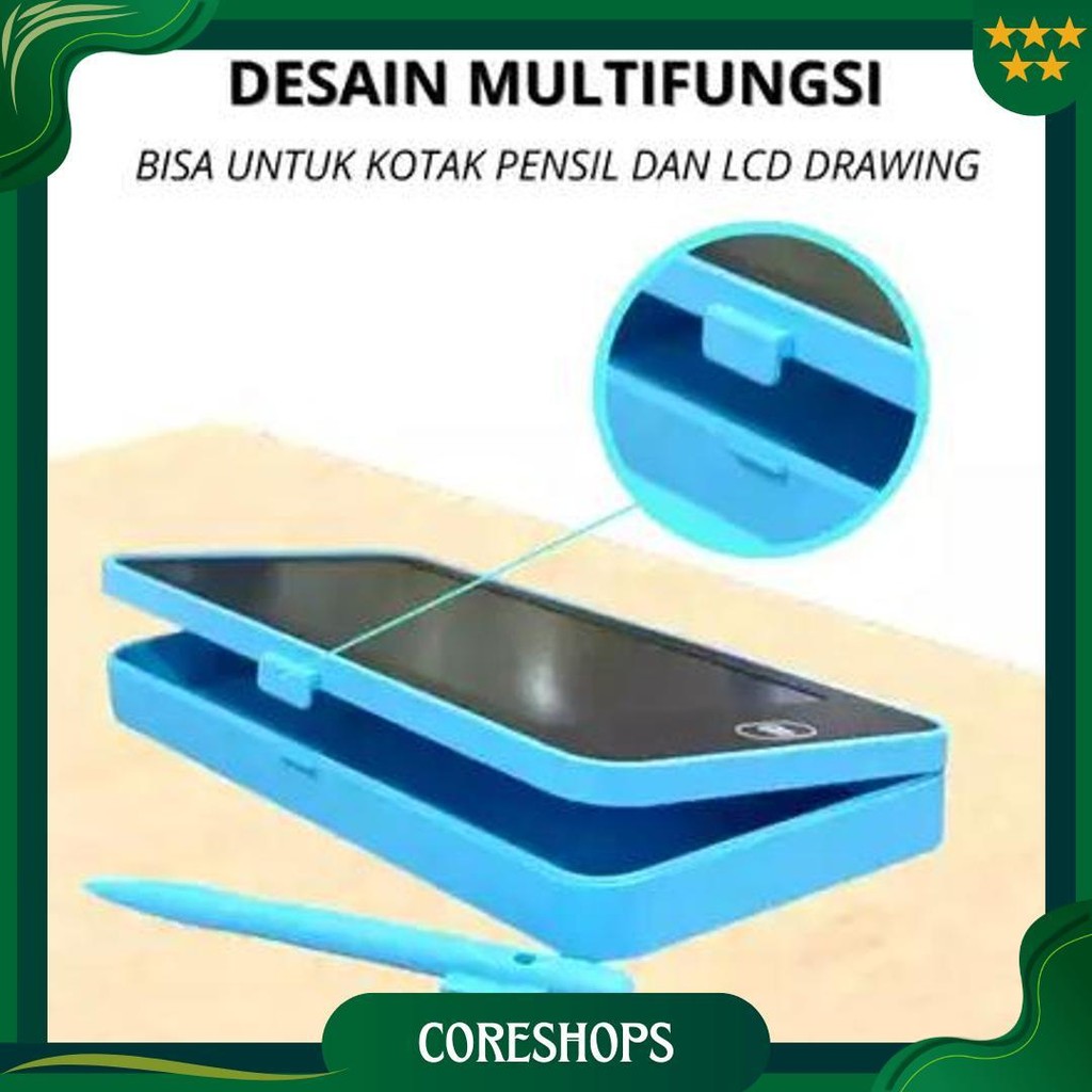 

Ks Kotak Pensil Case Lcd Writing Drawing Box Case Pencil Drawing Pad Edukasi 2In1 Promo Puncak