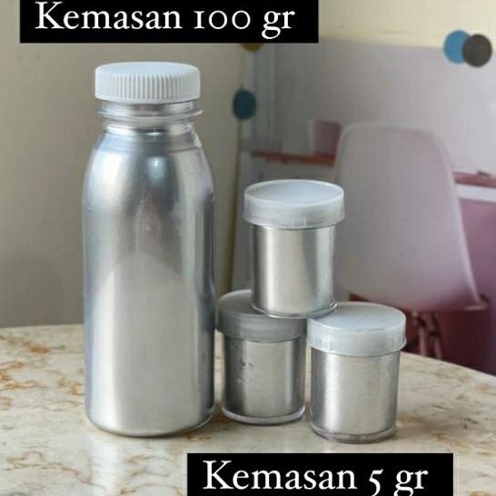 

Promo Edible Silver Dust | Bubuk Warna Silver 100 Gr