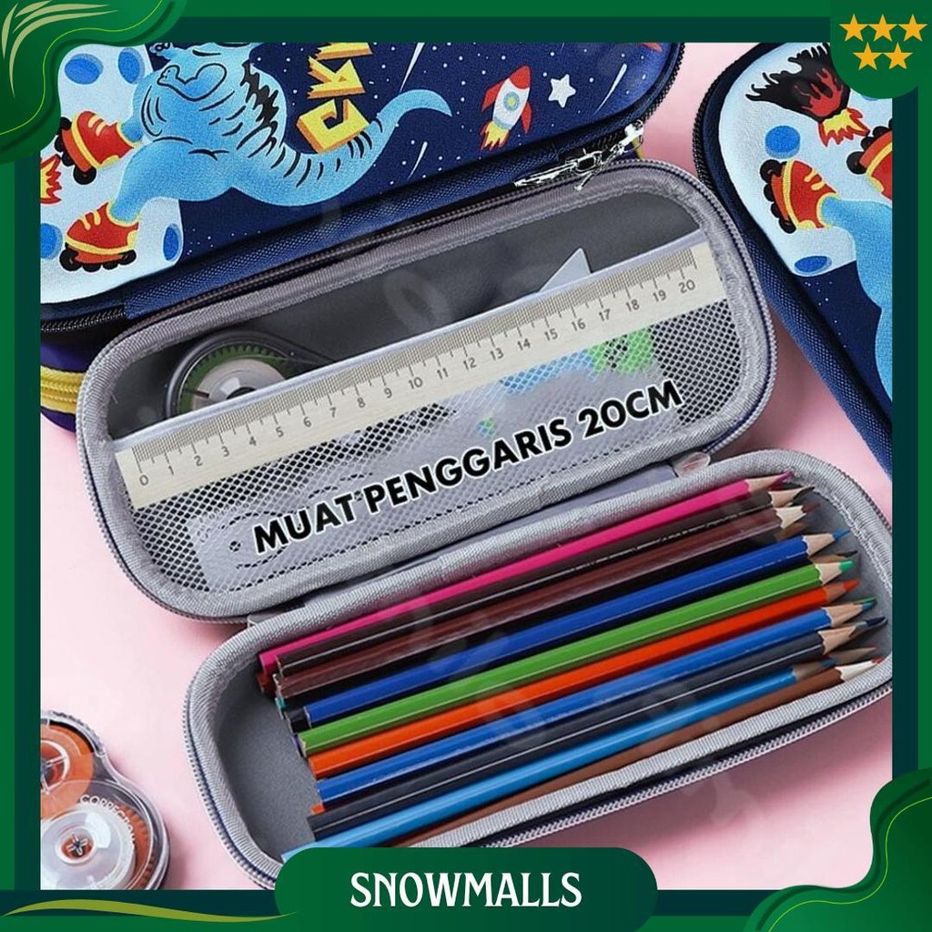 Tempat Pensil Aesthetic 3D Tempat Pensil Anak Laki Laki Waterproof Kotak Pensil Anak Perempuan Cod