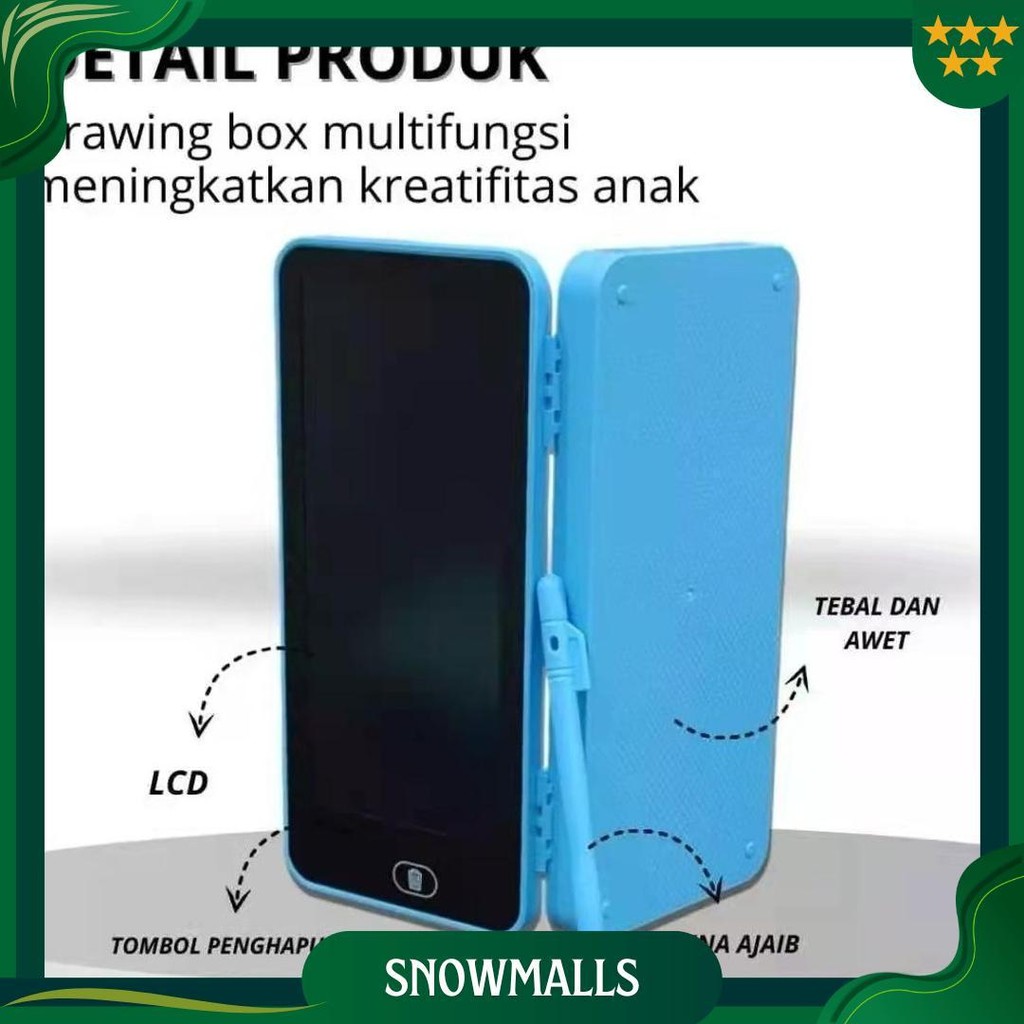 

Kotak Pensil 2 In 1 Lcd Pen Case Drawing Pad Tempat Pencil Anak Promo 4.4