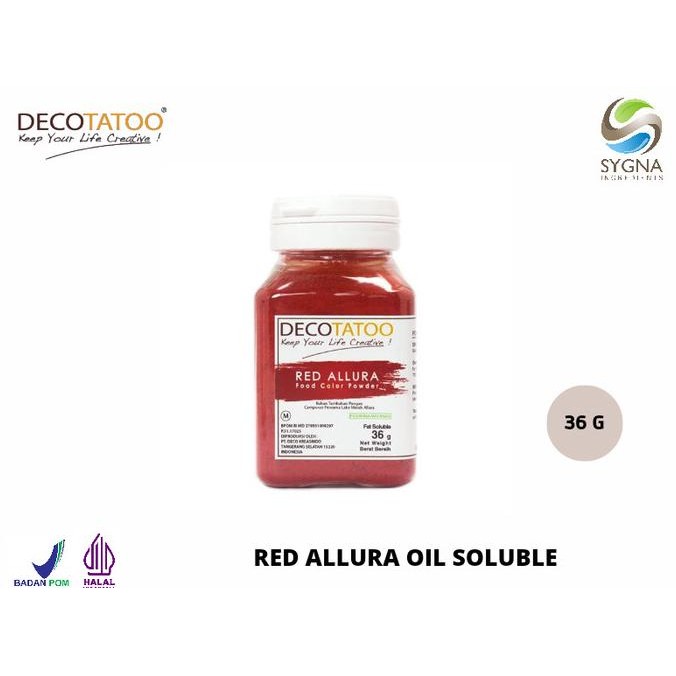 

Grosir Pewarna Makanan - Oil Soluble Decotatoo - Red Allura Color