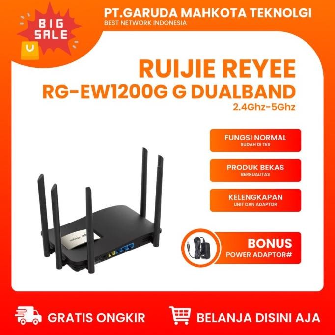 Router Ruijie Reyee Rg-Ew1200G Dual-Band Wireless Router Wifi Bekas Original Co
