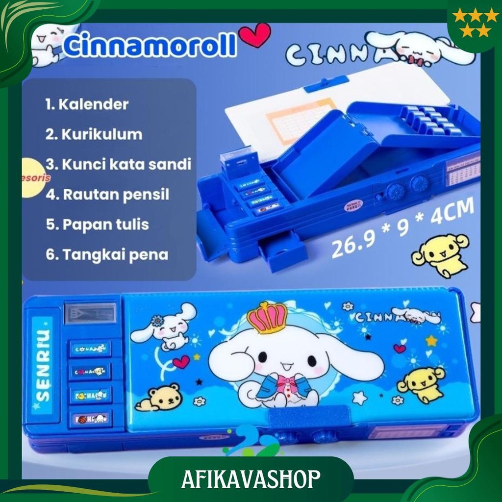 

Kotak Pensil Anak Perempuan Sanrio / Tempat Pensil Aesthetic / Bahan Tahan Air Kuromi Tempat Pensil Password Ori