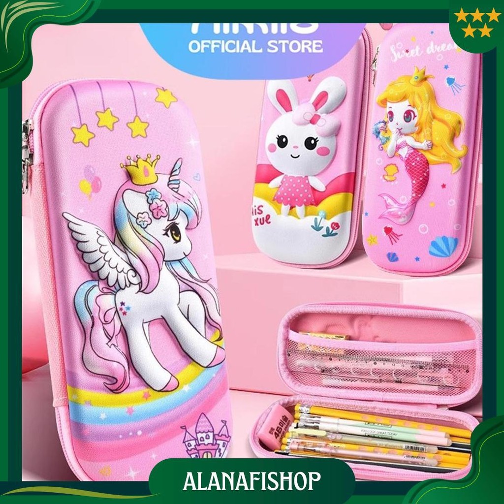 

[Ready] Aimilo Tempat Pensil Aesthetic 3D Tempat Pensil Anak Perempuan Waterproof Kotak Pensil Anak Laki Laki Alat Tulis Sekolah Promo Puncak