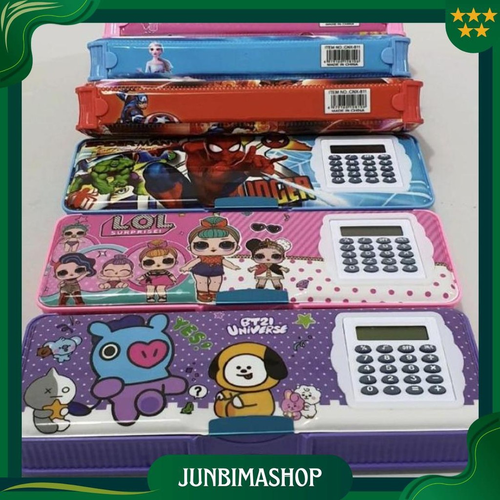 

Kotak Pensil Ada Kalkulator/Pencil Case Kalkulator/Tempat Pensil Magnet Kalkulator Promo Puncak