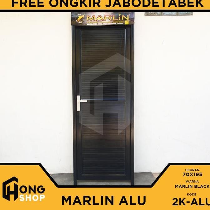 Pintu Kamar Mandi Aluminium Full Panel MARLIN GOL